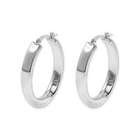 Tapered Oval Hoop Earring image