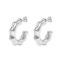 Bamboo Knot Hoop Earring image