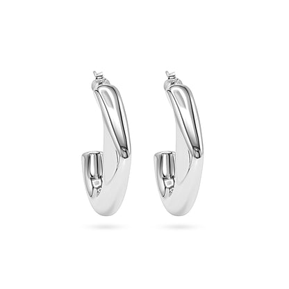 Fluid Form Chunky Dangle Earrings