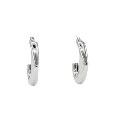 Fluid Form Chunky Dangle Earrings