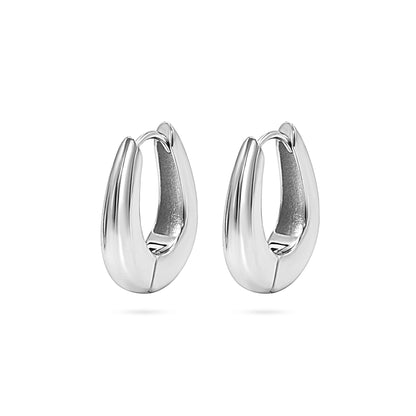 Tapered Hoop Earring