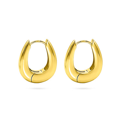 Tapered Hoop Earring