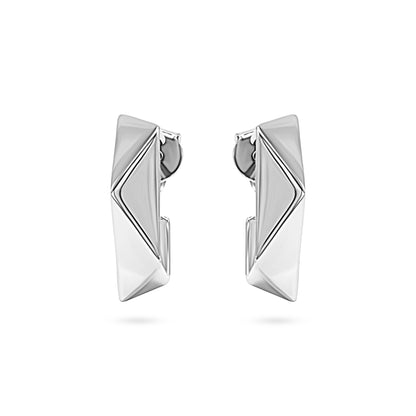 Angular Origami Fold Hoop Earring