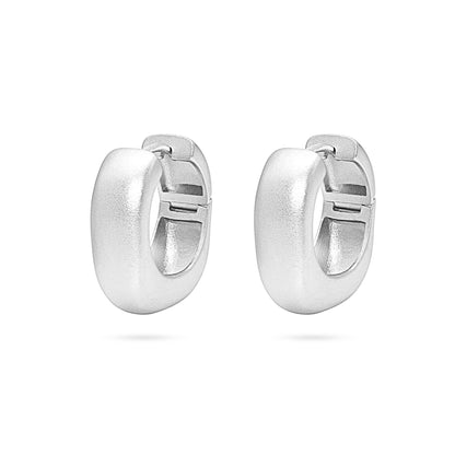 Chunky Huggie Band Hoop Earring