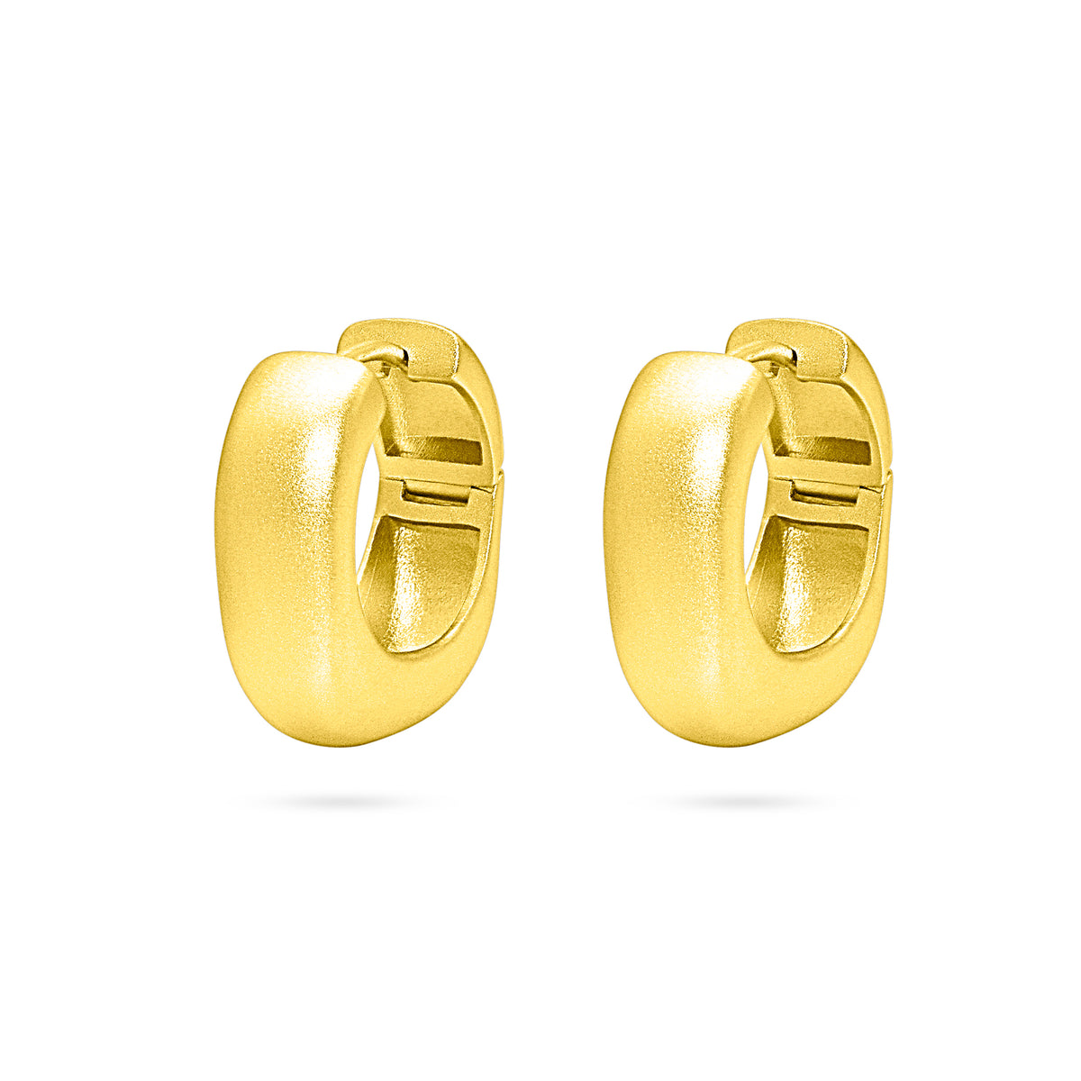 Chunky Huggie Band Hoop Earring