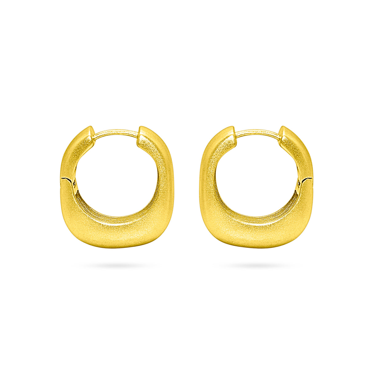 Chunky Huggie Band Hoop Earring