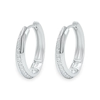 Pave Line Hoop Earring image