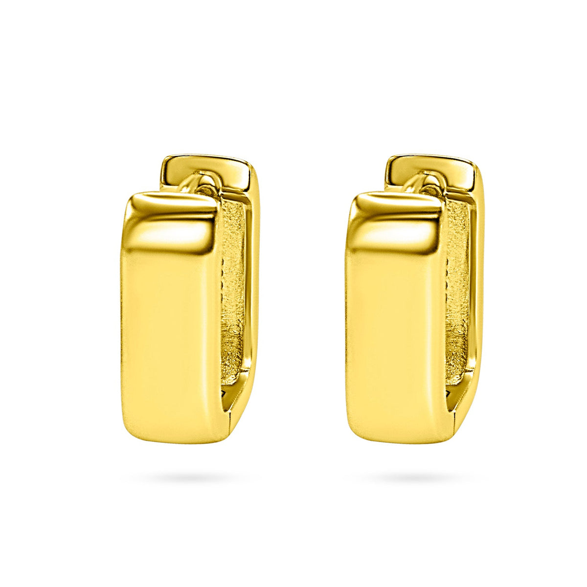 Squared Huggie Hoop Earring