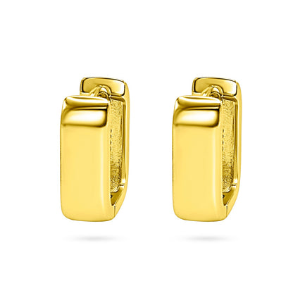 Squared Huggie Hoop Earring