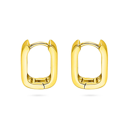 Squared Huggie Hoop Earring
