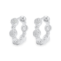 Beaded Circle Hoop Earring image