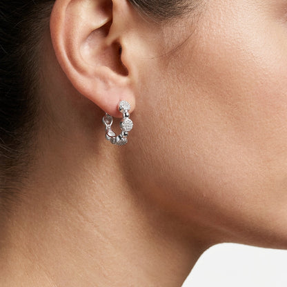 Hoop Earring worn, by Silver City Jewellery