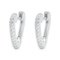 Pointed V Hoop Earring image