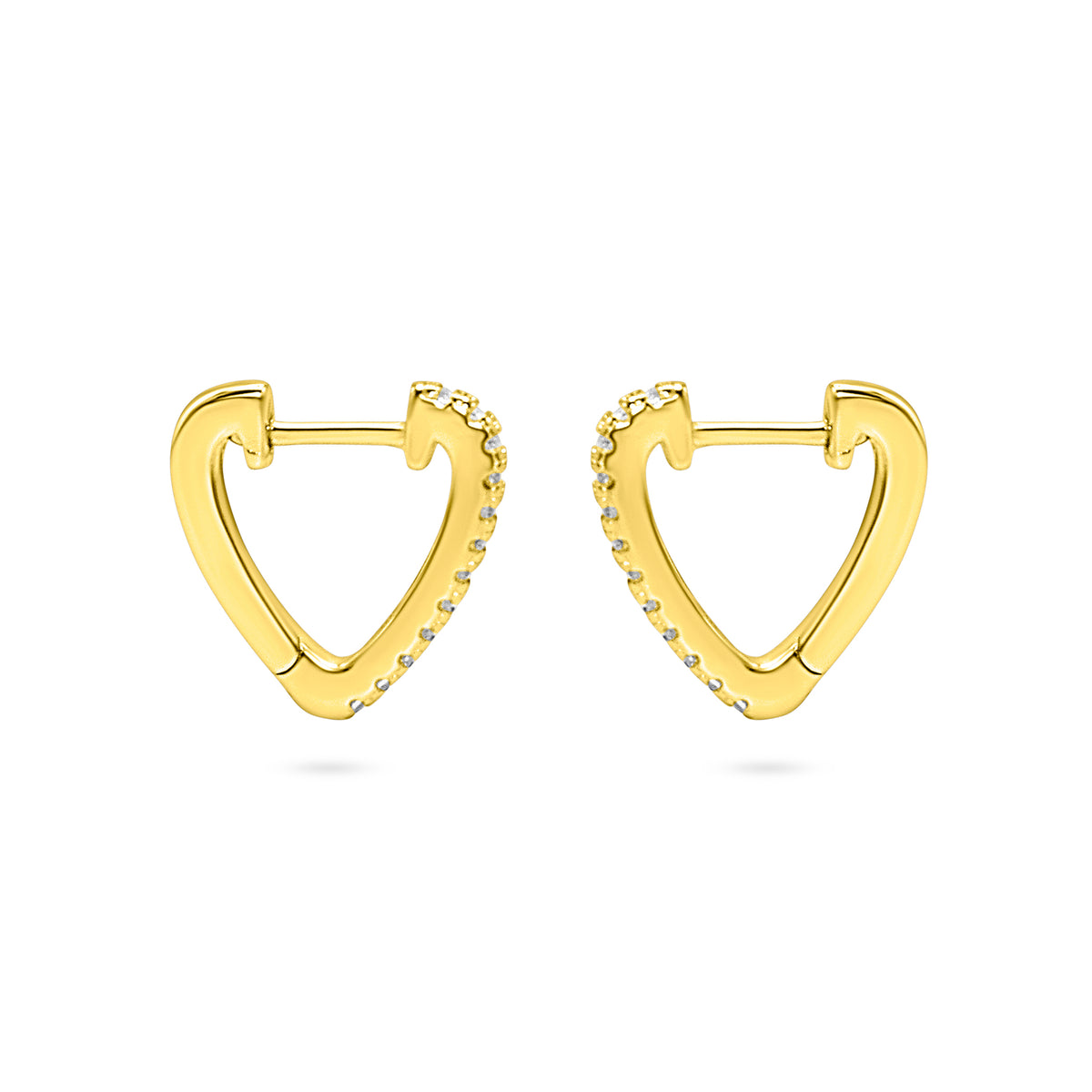 Pointed V Hoop Earring