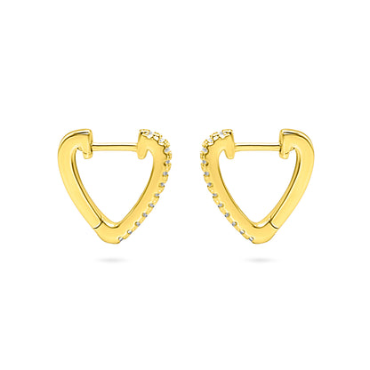 Pointed V Hoop Earring