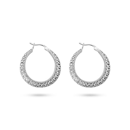 Filigree Wide Hoops