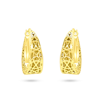 Filigree Wide Hoops