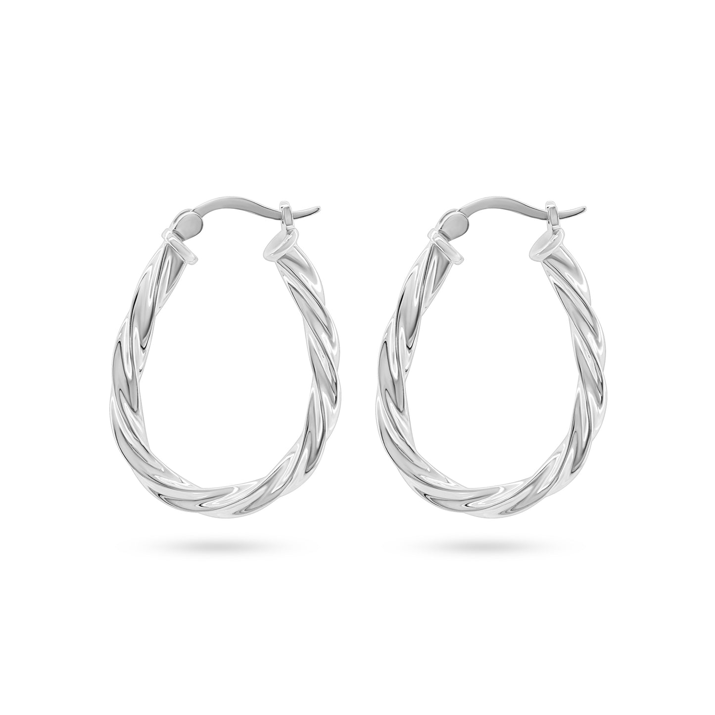 Twisted Elegance Hoop Earrings