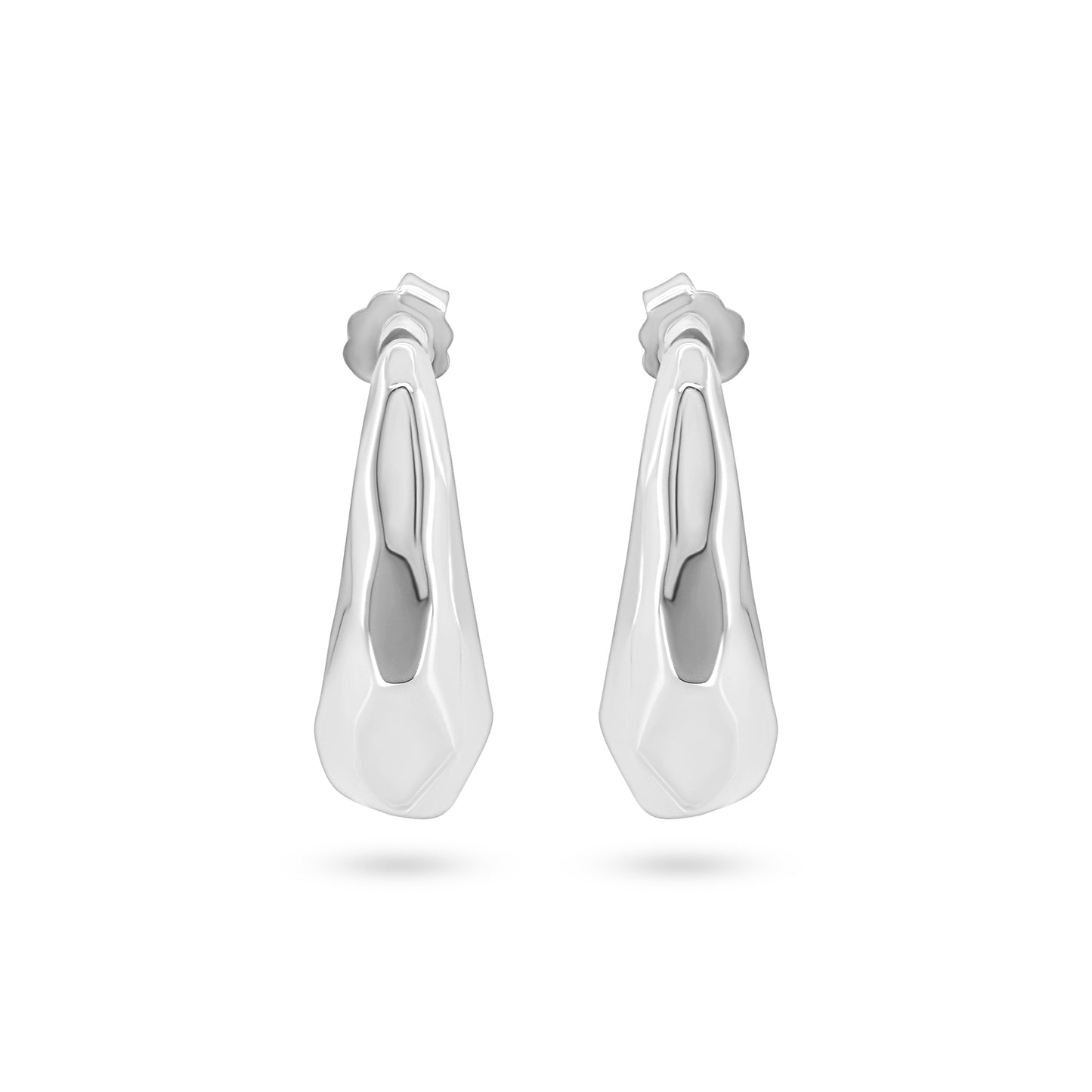 Fluid Elegance Silver Earrings