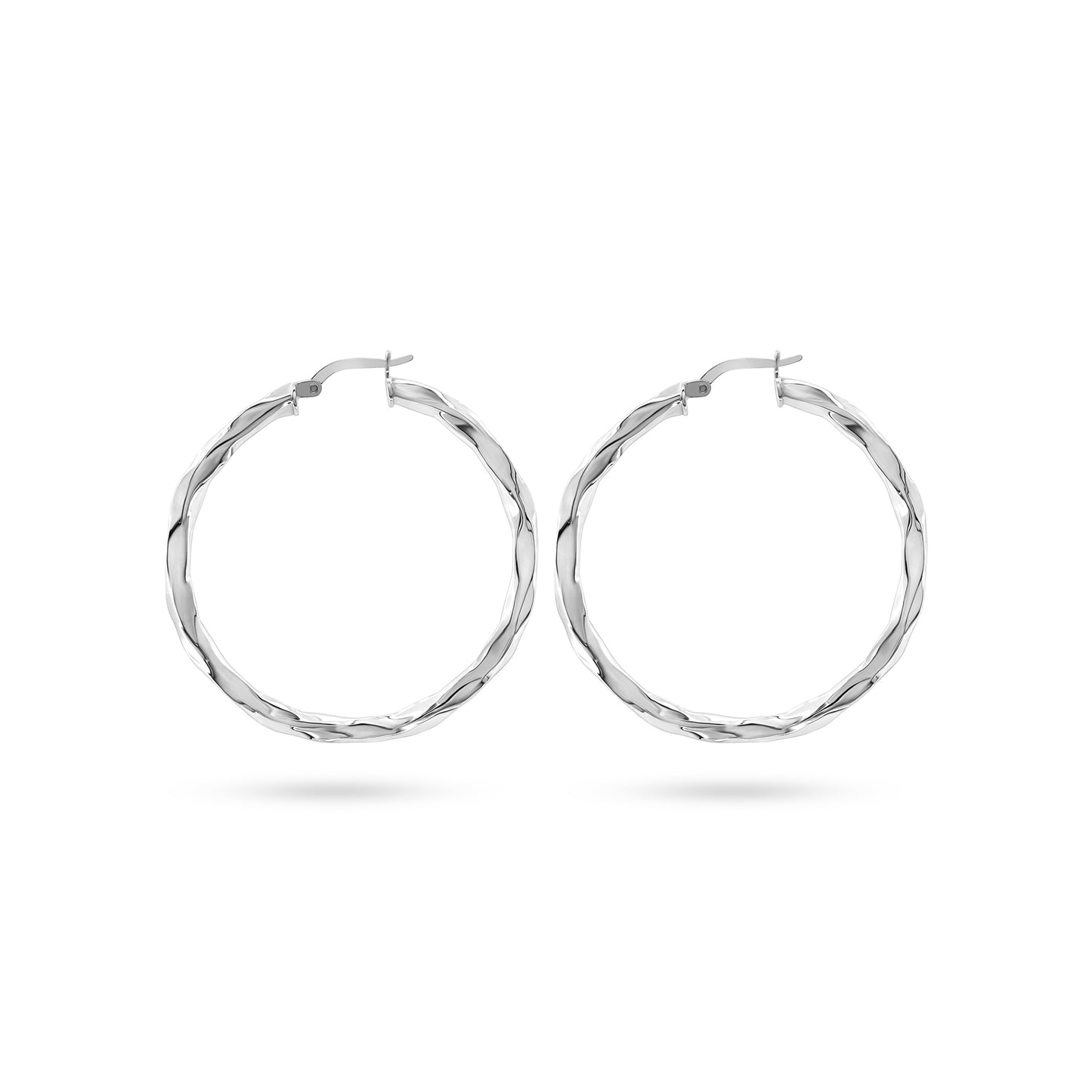 Twisted Elegance Hoop Earrings