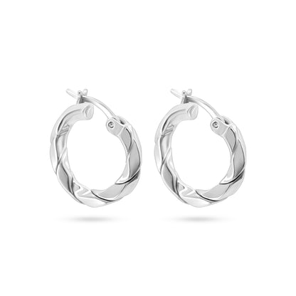 Twisted Elegance Hoop Earrings