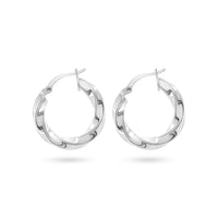 Twisted Elegance Hoop Earrings image