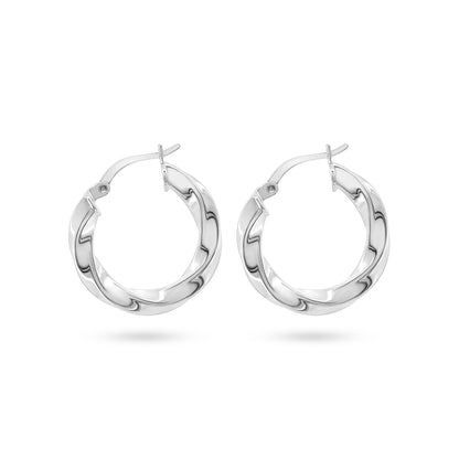 Twisted Elegance Hoop Earrings