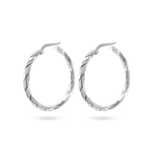 Twisted Elegance Hoop Earrings