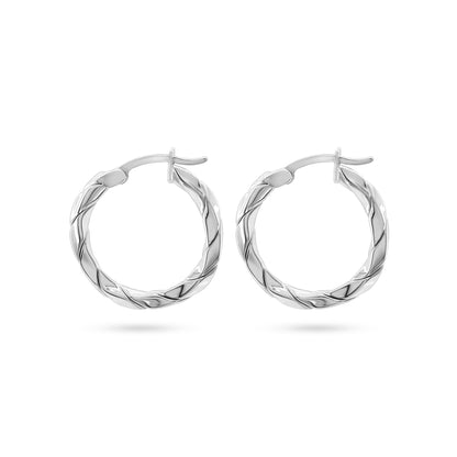 Twisted Elegance Hoop Earrings