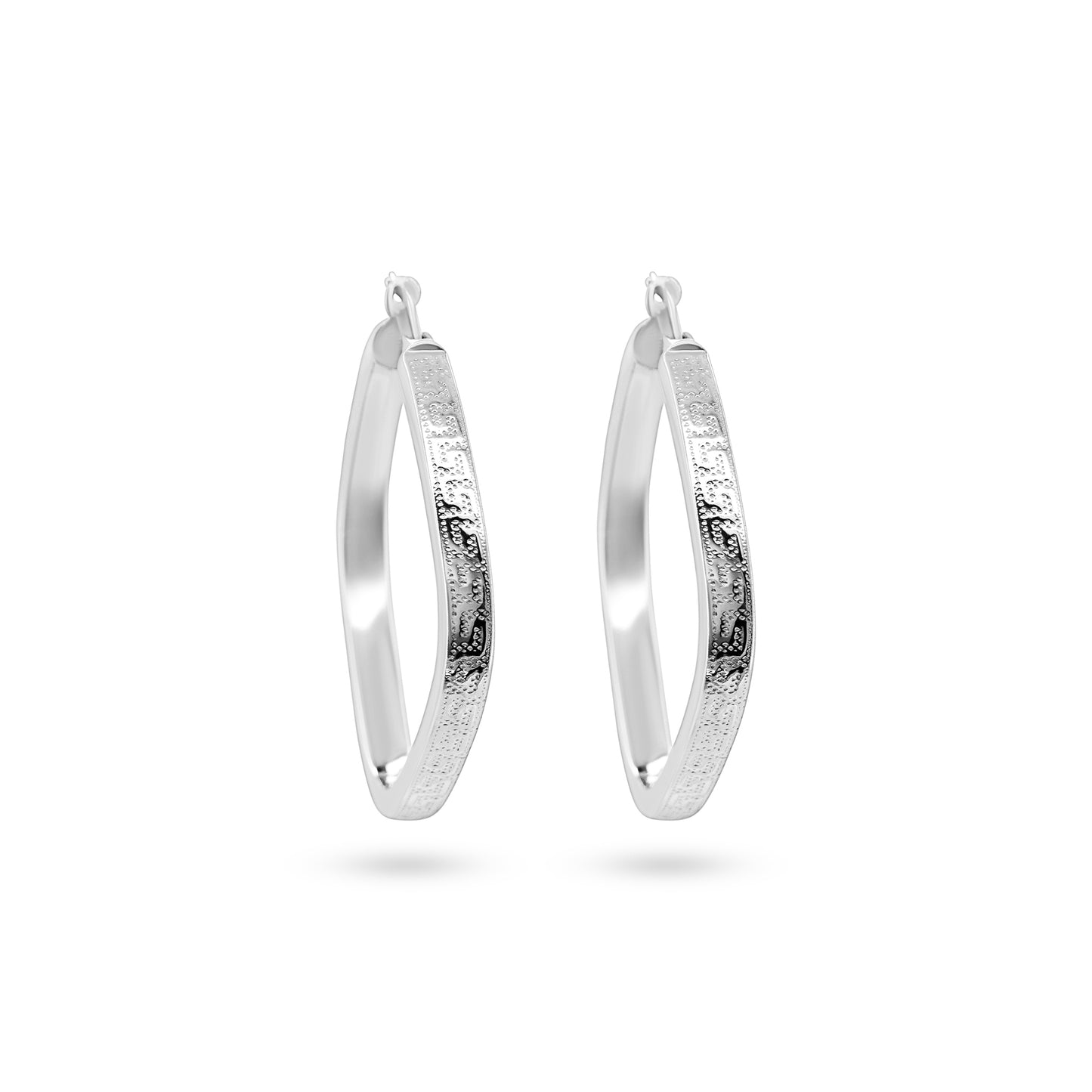 Elegant Silver Hoop Earrings