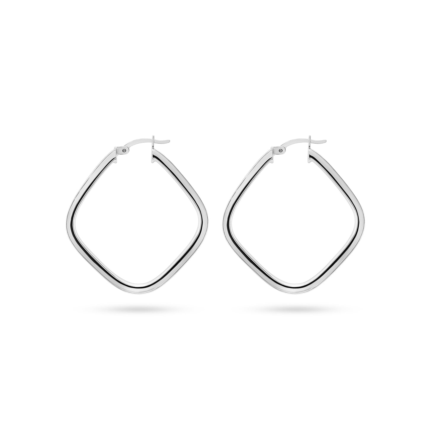 Elegant Silver Hoop Earrings