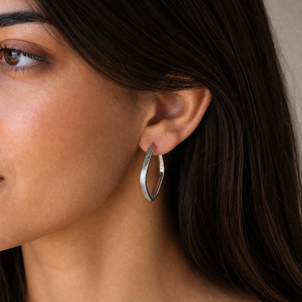 Elegant Silver Hoop Earrings