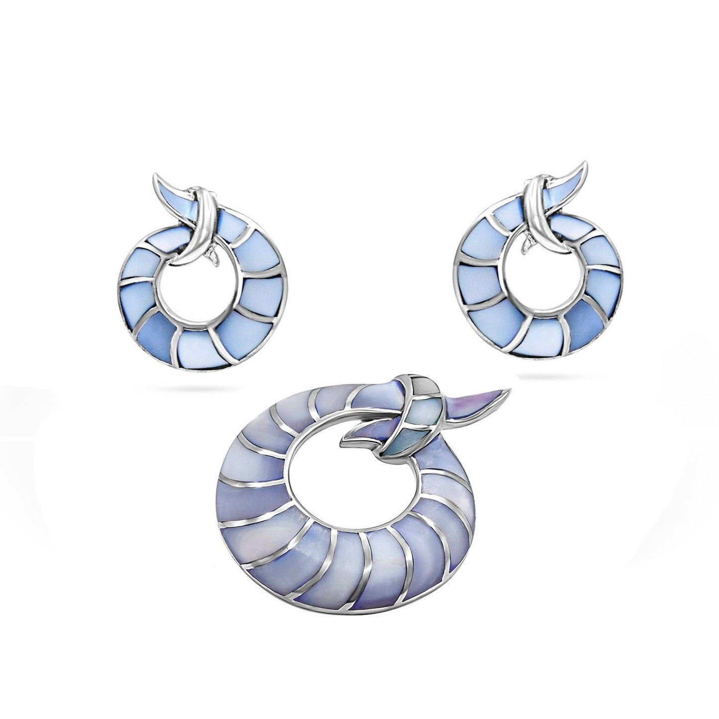 Nautilus Mother of Pearl Half Set