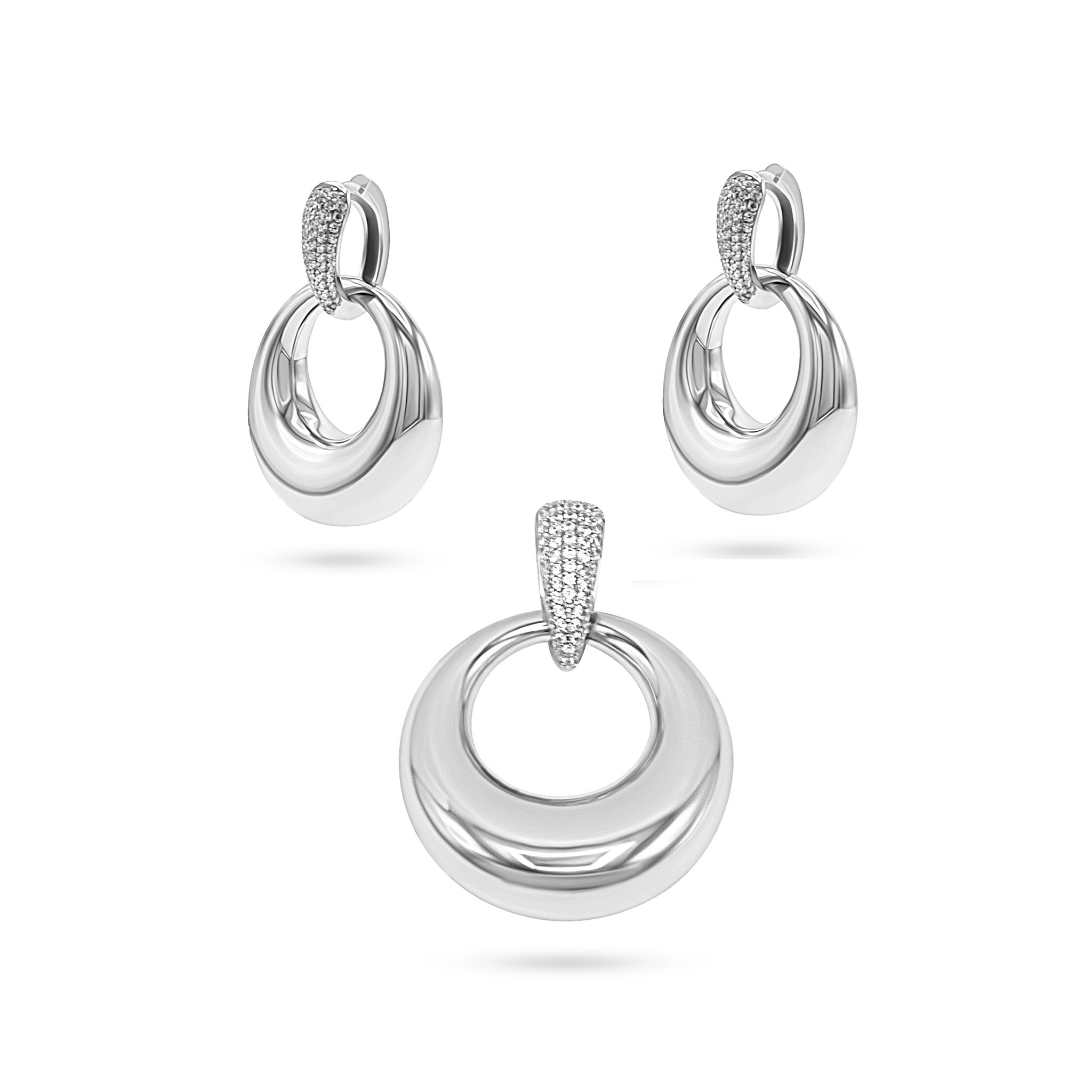 Double Hoop Half Set – Silver City Jewellery