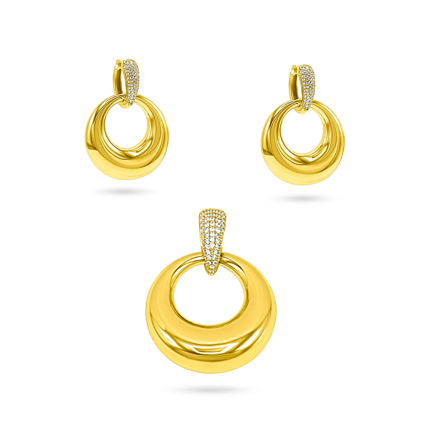 Double Hoop Half Set