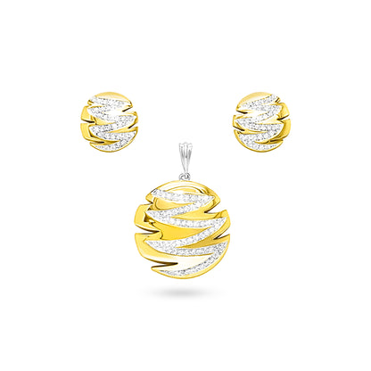 Golden Wave Jewelry Set