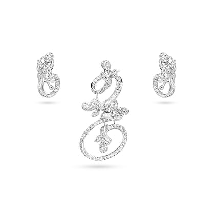 Elegant Vine Design Sterling Silver Set
