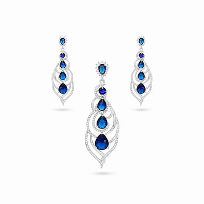 Enchanting Blue Elegance Half Set