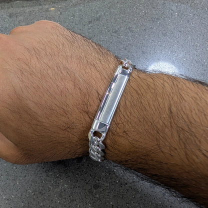 Satinato ID Bracelet Flip Rectangle