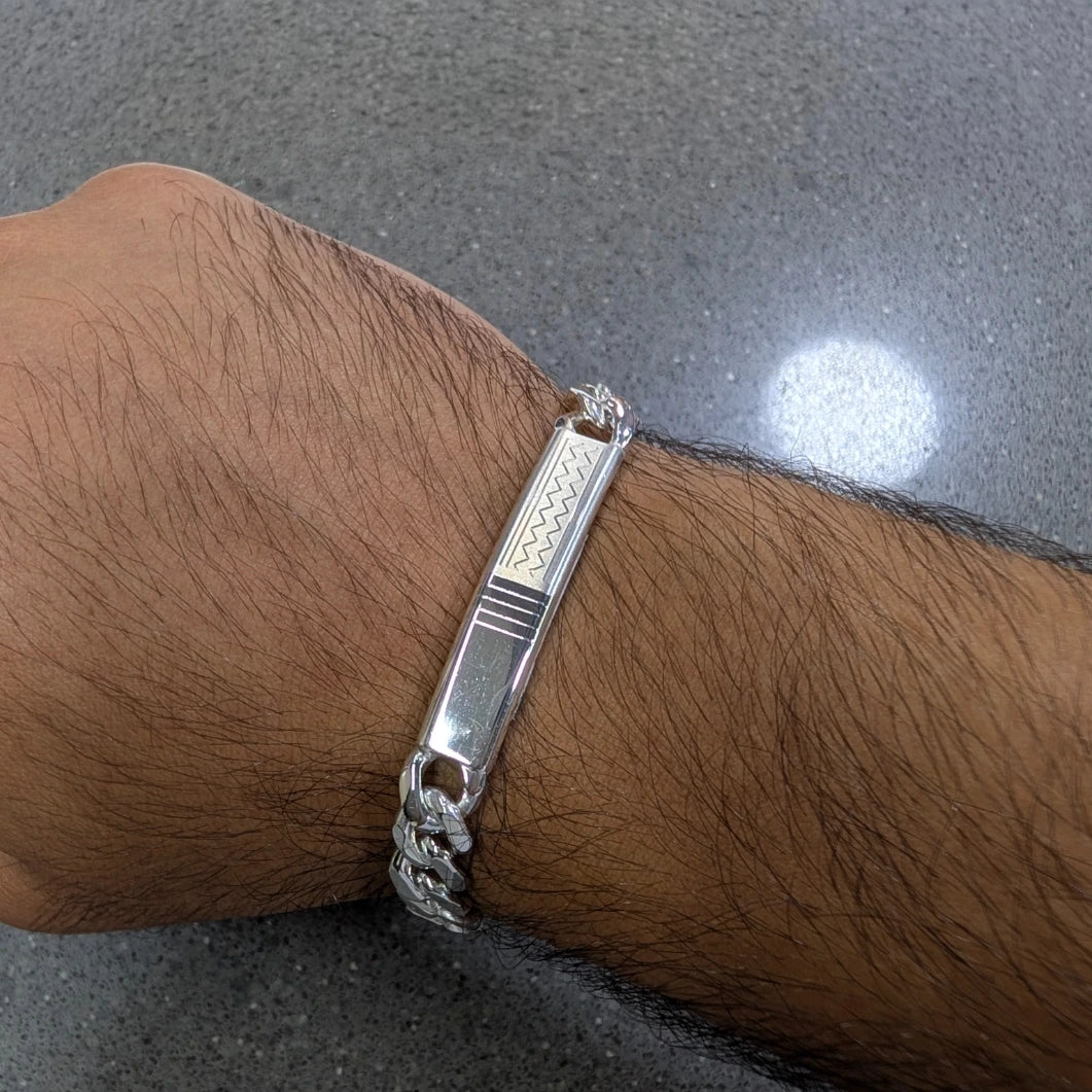Curb Chain - Wave ID Bracelet