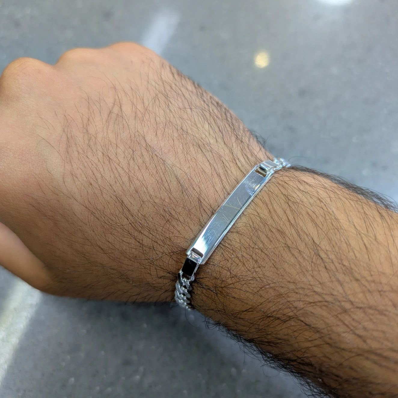 Curb Chain with Linked ID Bracelet - 10 mm