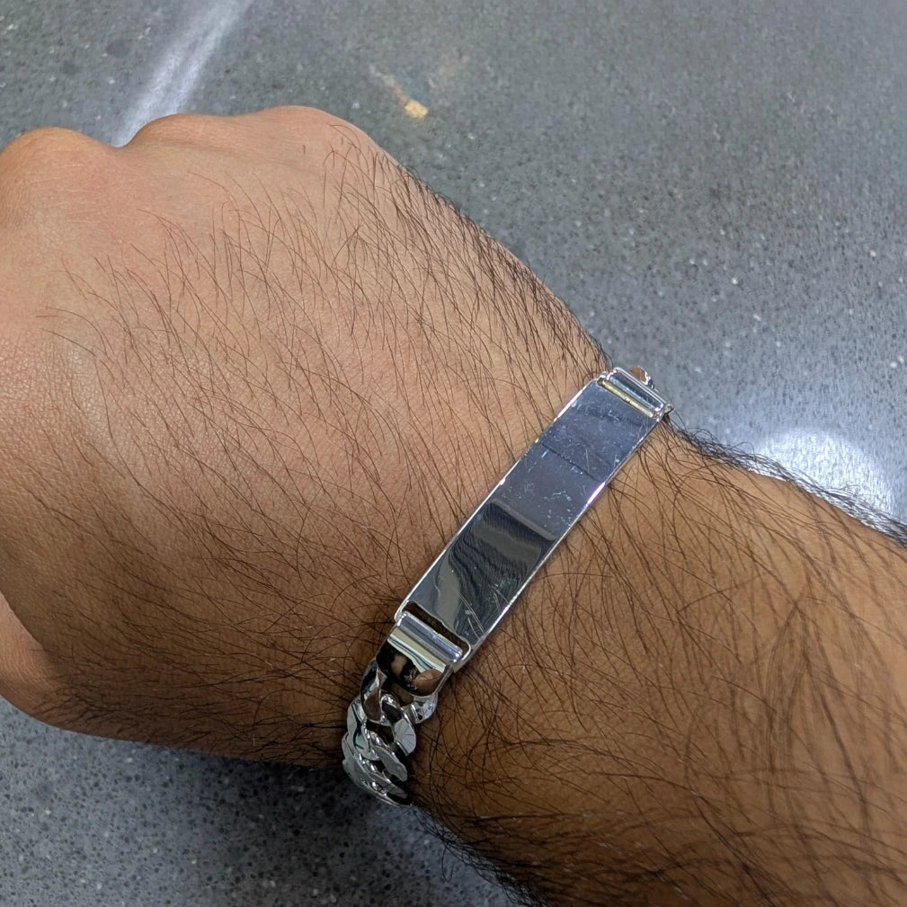 Curb Chain with Linked ID Bracelet - 10 mm