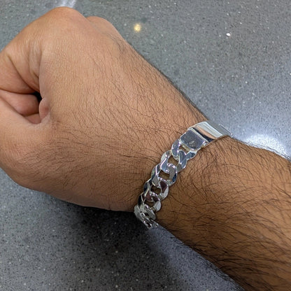 Curb Chain with Linked ID Bracelet - 10 mm