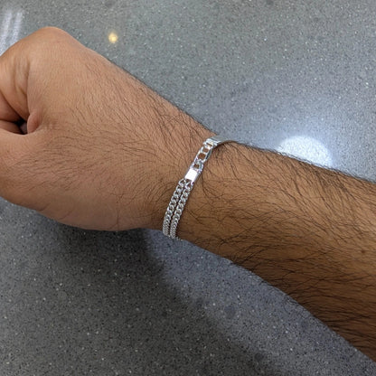 Double Chain ID Bracelet 5mm