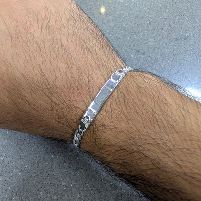 Figaro Chain with Linked ID Bracelet - 5.5 mm