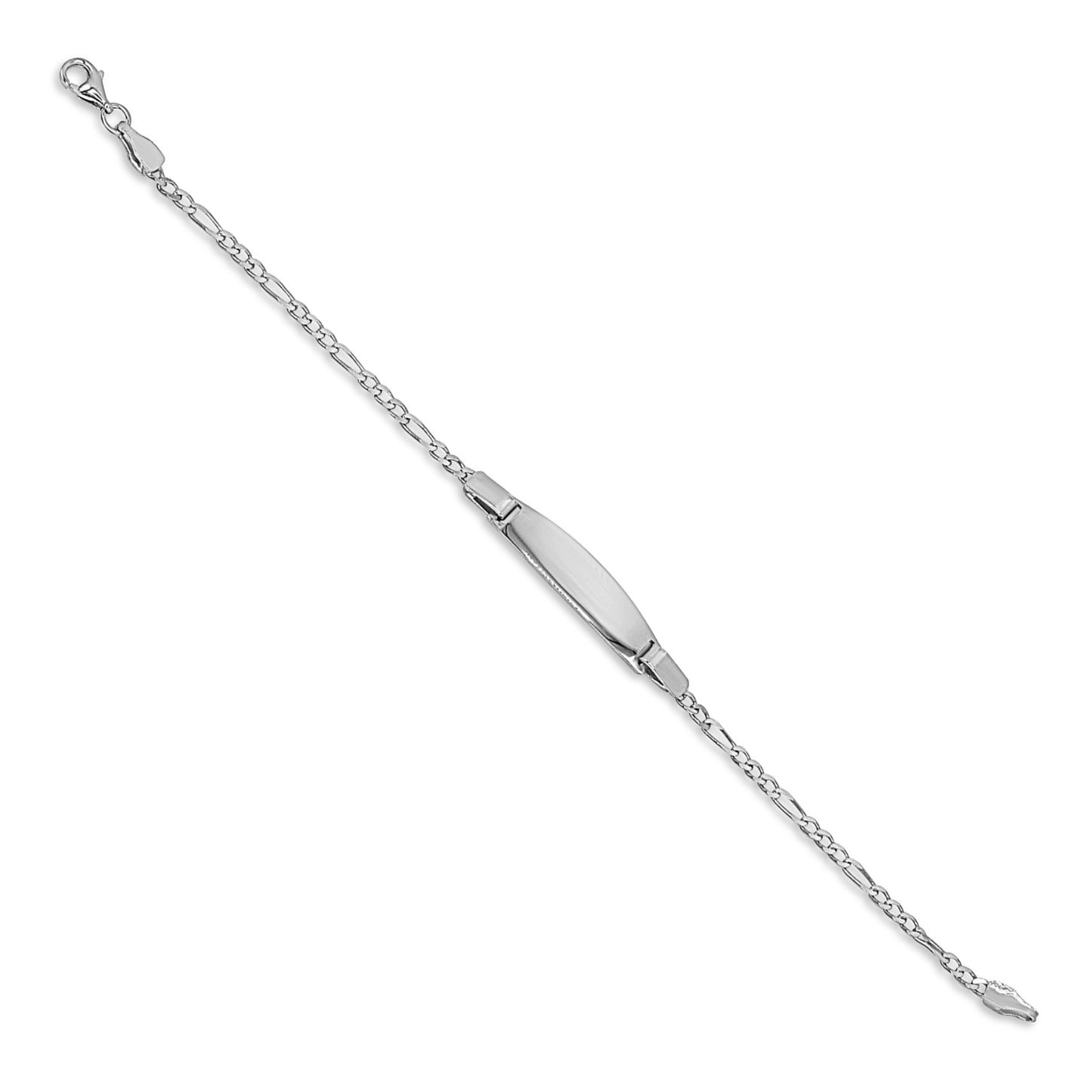 Small Figaro Chain ID Bracelet