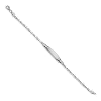 Small Figaro Chain ID Bracelet image
