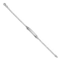 Small Figaro Chain ID Bracelet image