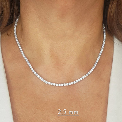 Classic Tennis Necklace 2.5 mm