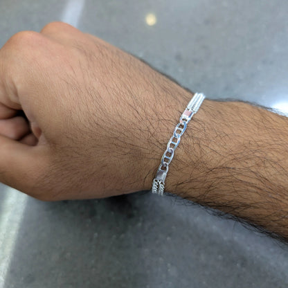 Double Chain Link Bracelet